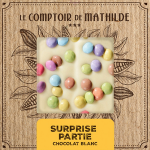 Ciocolata alba - Le Comptoir de Mathilde - Surprise Party, 80g