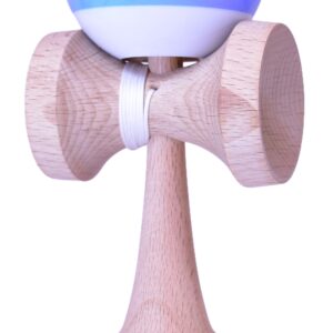 Jucarie de indemanare - Kendama Super Sticky Paint - Albastru deschis/Alb