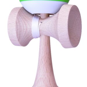Jucarie de indemanare - Kendama Antiskid Paint - Verde/Alb