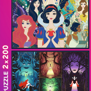 Puzzle 2 X 200 piese - Disney - Frumoasele printese