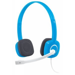 Casti Logitech 'H150' Stereo Headset with Microphone, Sky Blue '981-000368' (include timbru verde 0.01 lei)