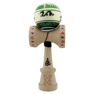 Jucarie de indemanare - Kendama X Dragon, Verde deschis/Negru