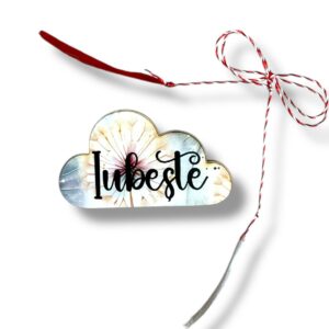 Brosa martisor din lemn – Norisor Iubeste