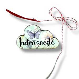 Brosa martisor din lemn – Norisor Indrazneste