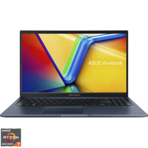 Laptop ASUS 15.6'' Vivobook 15 M1502YA, FHD, Procesor AMD Ryzen™ 7 5825U (16M Cache, up to 4.5 GHz), 16GB DDR4, 512GB SSD, AMD Radeon, No OS, Quiet Blue