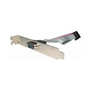 Cablu adaptor intern, conectori Serial Port IDC 10pin la DB9, lungime cablu: 25cm, suport metalic, bulk, GEMBIRD (CCDB9RECEPTACLE)