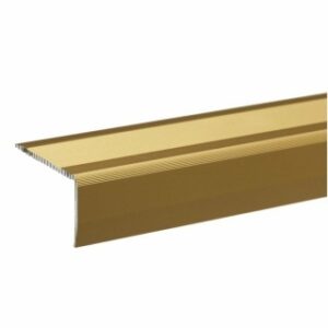Profil aluminiu pentru treapta cu surub S42 Auriu 40x22mm 2.7 m