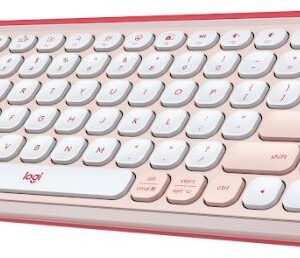 Tastatura Logitech Pop Icon Keys, Bluetooth, Rose