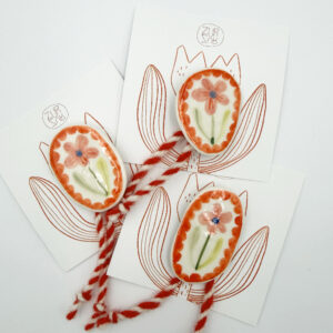 Martisor - Brosa floare roz