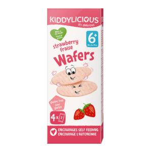 Napolitane din Orez Jasmine cu Capsuni +6 luni 4*4g Kiddylicious