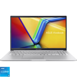 Laptop ASUS 15.6'' Vivobook 15 X1502VA, FHD, Procesor Intel® Core™ i5-13420H (12M Cache, up to 4.60 GHz), 16GB DDR4, 1TB SSD, Intel UHD, No OS, Cool Silver