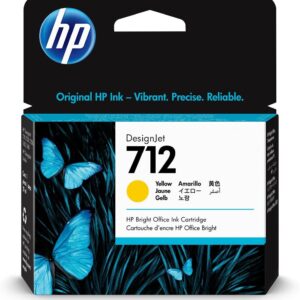 Cartus cerneala Original HP Yellow, nr.712, pentru DesignJet Studio 24|Studio 36|T230|T250|T630|T650, 38ml, (timbru verde 0.15 lei), "3ED69A"