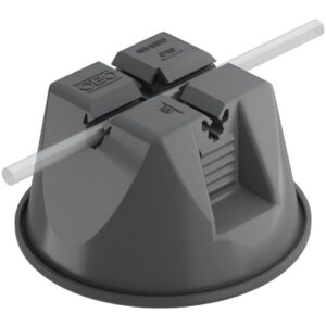 Suport conductor Rd 8-10 mm 165 MBG... pentru acoperisuri tip terasa, negru, cu beton Obo 5218700