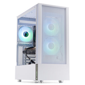 PC Gaming BALAUR Legendar MaxPrime Alb, Intel i7-14700F 2.0GHz, 32GB DDR5, 1TB SSD, RTX 5060 8GB GDDR7, Iluminare RGB