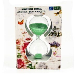 Clepsidra nisip verde / galben / roz