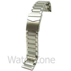 Bratara de Ceas Argintie cu Siguranta 22mm WZ842