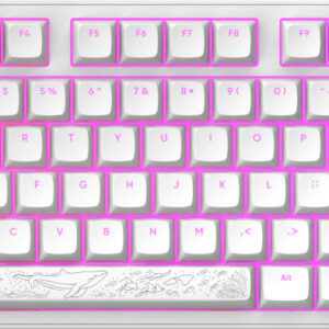 Tastatura Gaming Dark Project Terra Nostra White RGB G3MS Moonstone Switch Mecanica