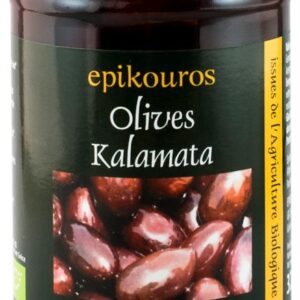 Masline bio Kalamata in saramura, 320g Epikouros