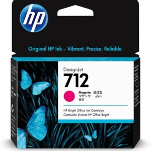 Cartus cerneala Original HP Magenta, nr.712, pentru DesignJet Studio 24|Studio 36|T230|T250|T630|T650, 38ml, (timbru verde 0.15 lei), "3ED68A"