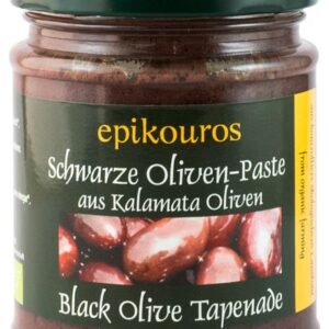 Pasta tapenade din masline Kalamata negre, bio, 190g Epikouros