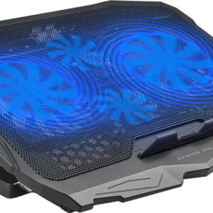 Stand/Cooler notebook White Shark ICE WARRIOR, 15.6 max 17.3 inch, ventilatoare 2x 125 mm, 2x 70 mm, Blue LED fan
