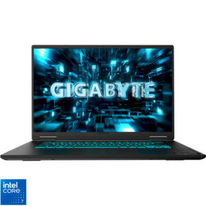 Laptop GIGABYTE Gaming 16'' A16 PRO DYH, WQXGA 165Hz, Procesor Intel® Core™ 7 240H (24M Cache, up to 5.20 GHz), 32GB LPDDR5X, 1TB SSD, GeForce RTX 5080 16GB, No OS, Titanium Black