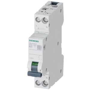 Siguranta automata 1P+N 20A curba B 6kA Siemens 5SL6020-6