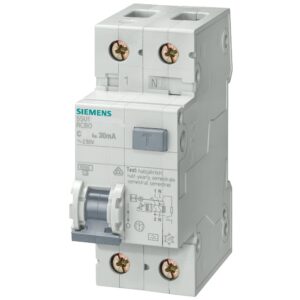Disjunctor cu protectie diferentiala RCBO 40A/30mA curba C tip AC 6kA Siemens 5SU1356-1KK40