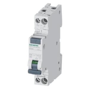 Disjunctor cu protectie diferentiala monofazica Siemens 5SV1313-6KK16, 16A, 30mA, curba B, RCBO, tip A, 4.5kA
