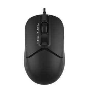 MOUSE A4tech, PC sau NB, cu fir, USB, optic, 1600 dpi, butoane/scroll 3/1, , negru, "FM12 Black" (timbru verde 0.18 lei)