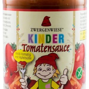 Sos bio de rosii cu mere pentru copii 340g Zwergenwiese