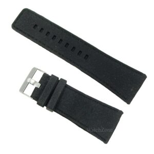 Curea Ceas Silicon Negru Cusatura Albastra 30mm WZ1971