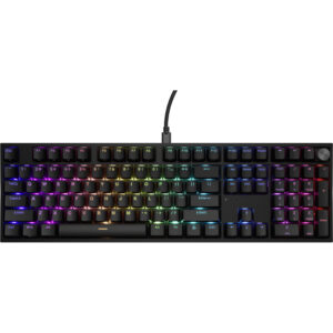 Tastatura Gaming Genesis THOR 404 US RGB Gateron Yellow Pro Switch Mecanica Black