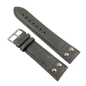 Curea Ceas Gri 22mm Piele Ecologica Matteo Ferari WZ460