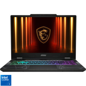 Laptop MSI Gaming 15.6'' Cyborg 15 B2RWEKG, FHD 144Hz, Procesor Intel® Core™ 5 210H (12M Cache, up to 4.80 GHz), 16GB DDR5, 512GB SSD, GeForce RTX 5050 8GB, Free DOS, Translucent Black