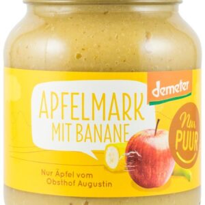Piure biologic de mere cu banane, 360g Nur Puur