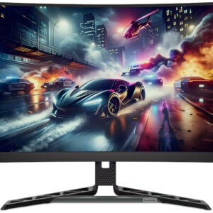 Monitor LED Lenovo Gaming Legion R27qc-30 Curbat 27 inch QHD VA 0.5 ms 180 Hz FreeSync
