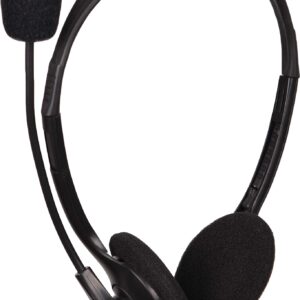 Casti stereo cu microfon, Gembird, Black (MHS-123)