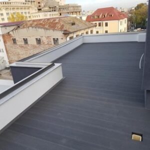 Pardoseala exterior compozit (deck WPC) culoare gri D-GRWPC 2900x150x25 mm