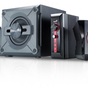 BOXE 2.1 GENIUS .'SW-G2.1 1250', RMS: 9Wx2 + 20Wx1, red & black, control box '31730980100' , BOXSW-G1250 - 187913 (include timbru verde 1 leu)