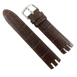 Curea Ceas Swatch 20mm Piele Naturala Maro WZ2107