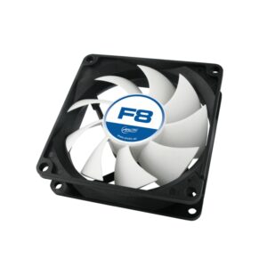 FAN FOR CASE ARCTIC 'F8' 80x80x25 mm, low noise FD bearing (AFACO-08000-GBA01)