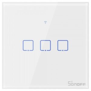 Intrerupator inteligent cu touch Sonoff T0 EU TX , WiFi, (3 canale) 6920075725230