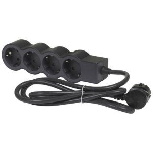 Prelungitor 4 prize 3 m, CP, protectie copii Legrand 694562