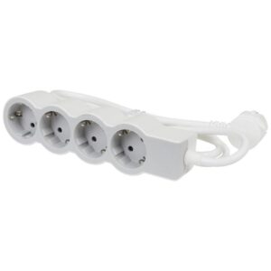 Prelungitor 4 prize, 5m cu CP, alb-gri deschis Legrand 694569