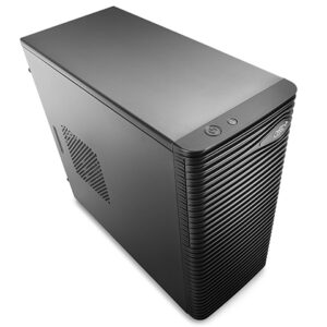 CARCASA DEEPCOOL  mATX Mini-Tower, 1* 120mm BLUE LED fan (inclus), front audio & 1x USB 3.0, 1x USB 2.0, black 'WAVE LED'