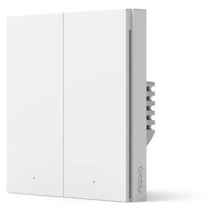 Intrerupator inteligent Aqara H1, necesita NUL, 2 canale, Zigbee 6970504214804