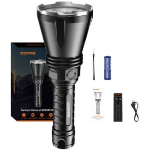 Lanterna tactica LED Godfire TF01, 1000m, 1371lm, aliaj aluminiu, 4800mAh, 245g, 5 moduri 6975515774316