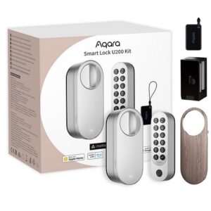 Incuietoare / Yala inteligenta Aqara U200 Kit, Silver, Apple HomeKit, Matter 6975833355280, argintiu