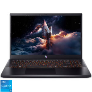 Laptop Acer Gaming 15.6'' Nitro V 15 ANV15-52, FHD IPS 165Hz, Procesor Intel® Core™ i5-13420H (12M Cache, up to 4.60 GHz), 16GB DDR4, 512GB SSD, GeForce RTX 5050 8GB, No OS, Obsidian Black